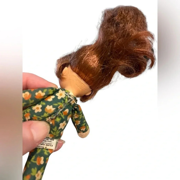 HONEY HILL BUNCH DOLL BY MATTEL 1975 GREEN SMALL 5 INCH PLUSH STUFFED BODY TOY - Picture 4 of 4